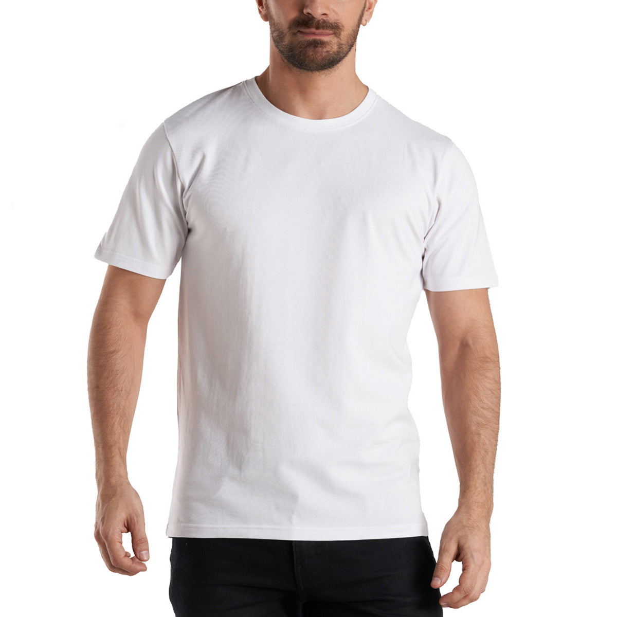 Camisetas Blancas Manga Corta Algodón Pack 2