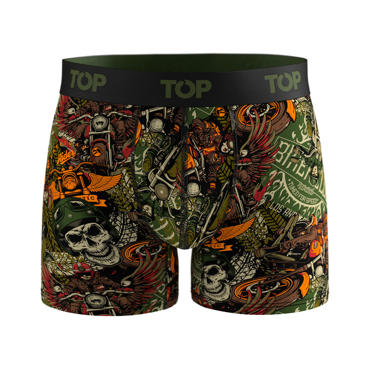 Bóxer Medio Algodón Pack 3 Motores C1