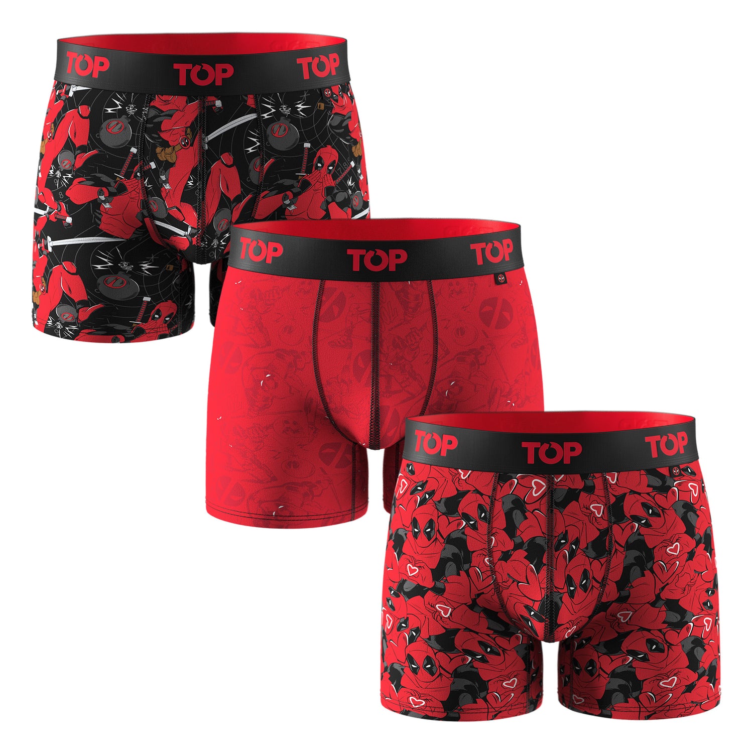 Bóxer Medio Algodón Pack 3 Marvel C21