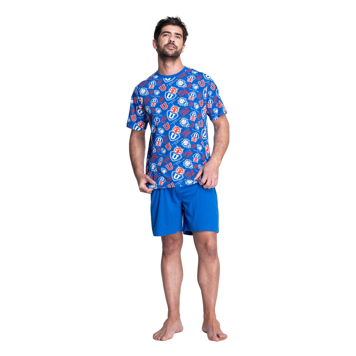 Pijama Algodón Hombre Verano Universidad de Chile C1