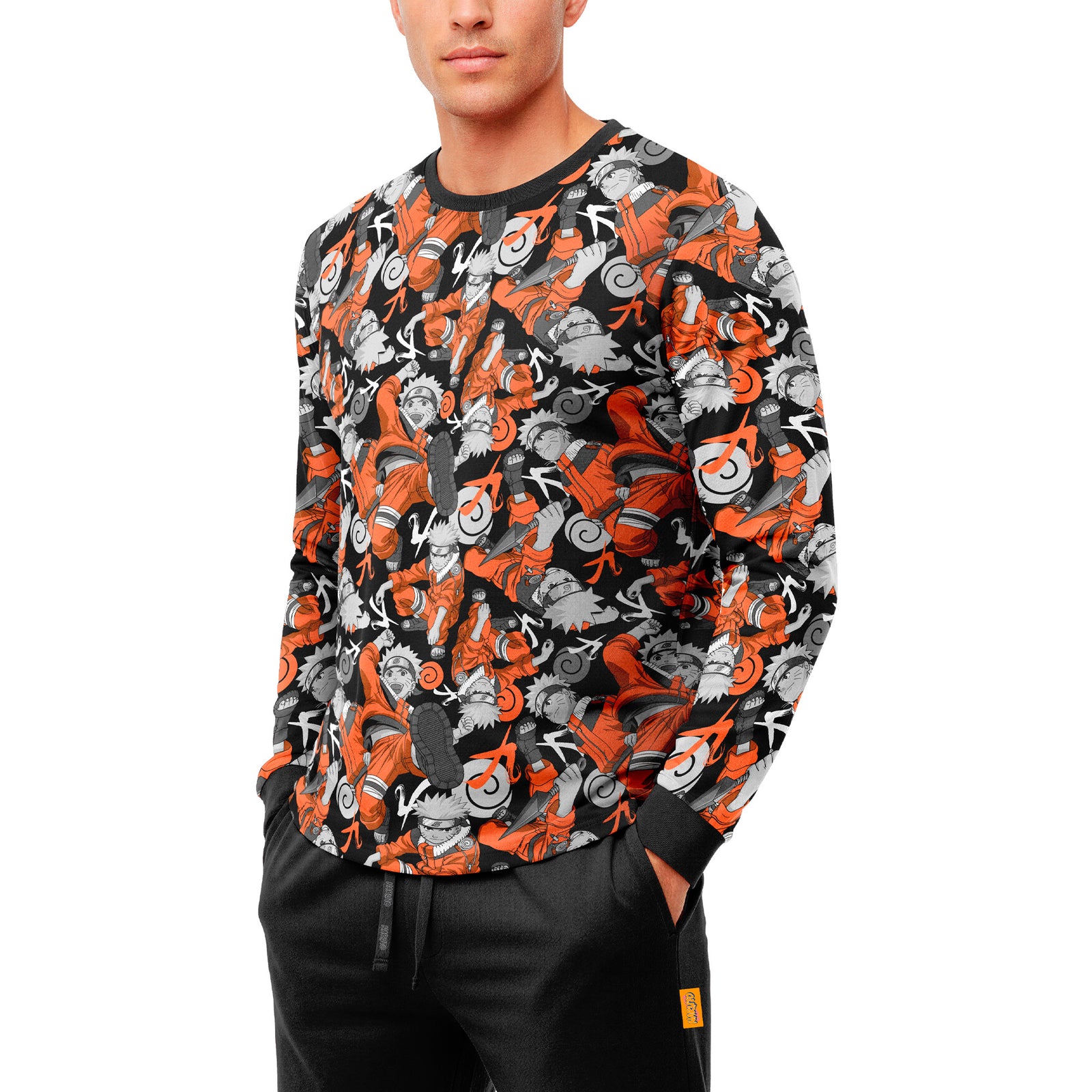 Pijama Hombre Invierno Algodón Naruto C1