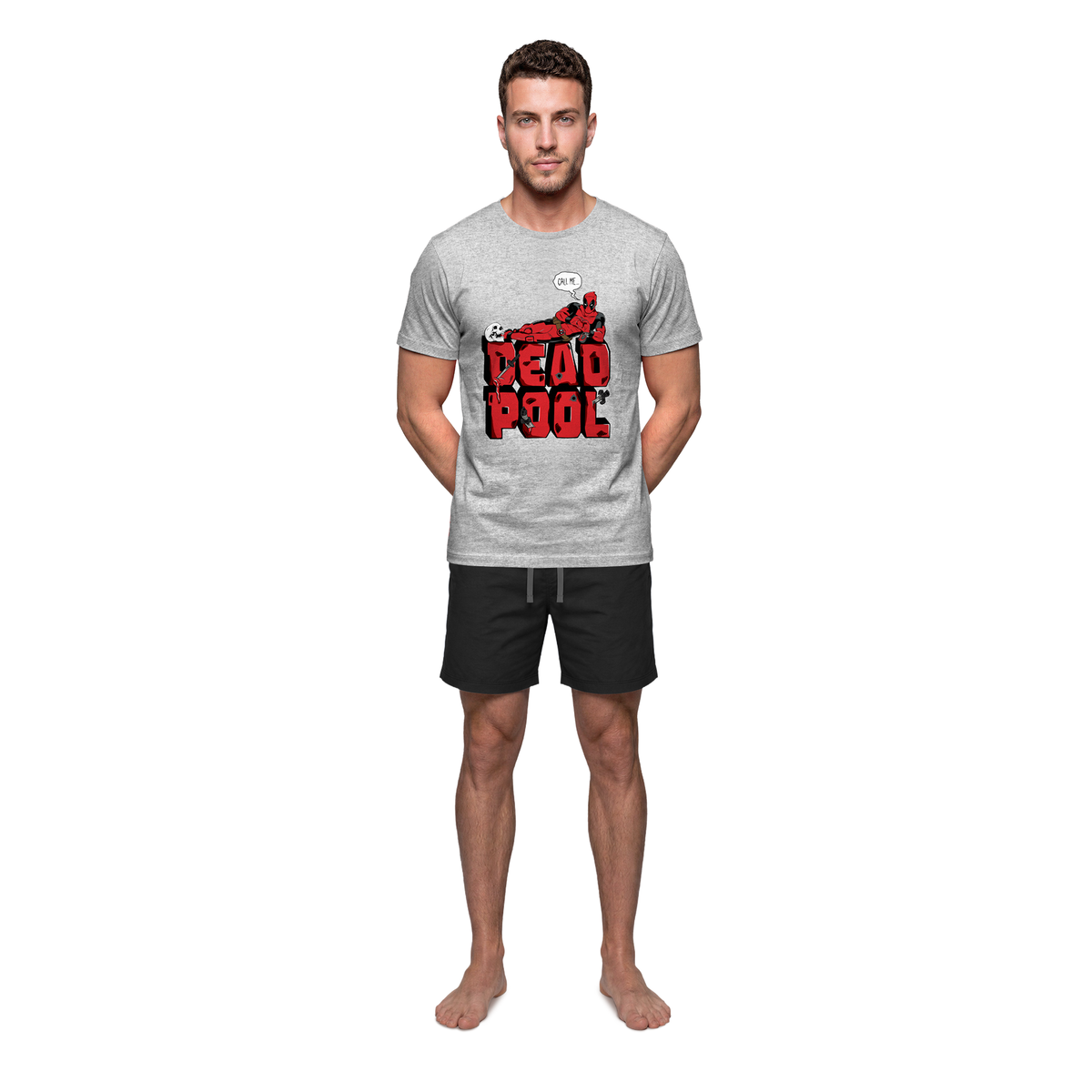 Pijama Hombre Verano Algodón Marvel C1
