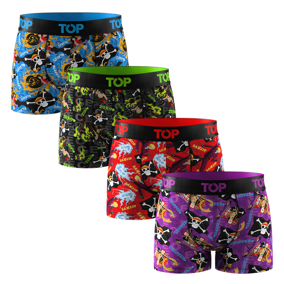 Bóxer Niño Algodón One Piece Pack 4 C2