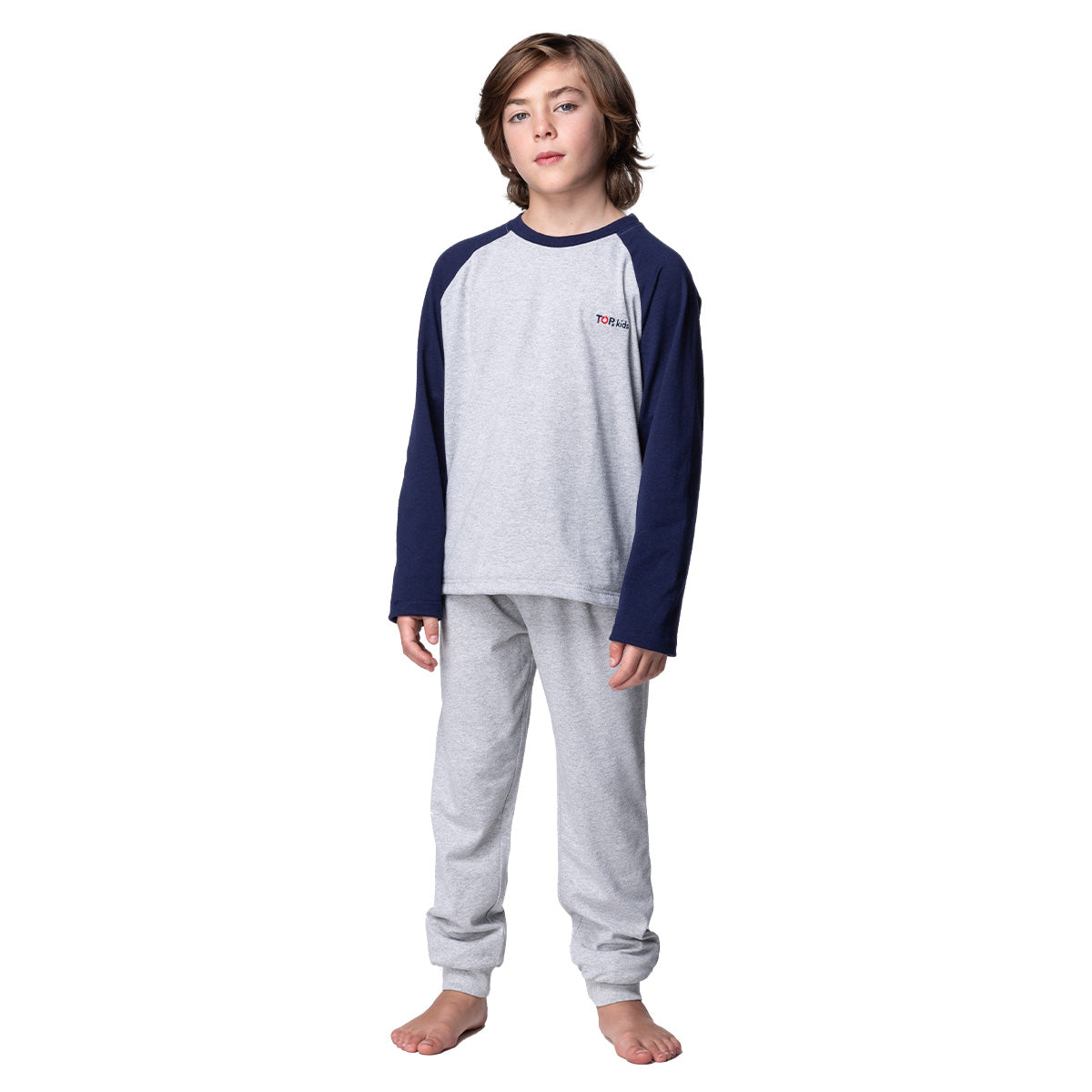Pijama Largo Niño Invierno Algodón C1