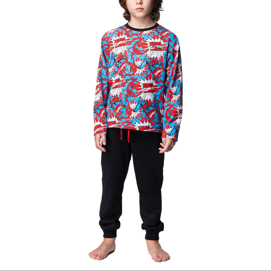 Pijama Largo Niño Invierno Algodón Marvel C1
