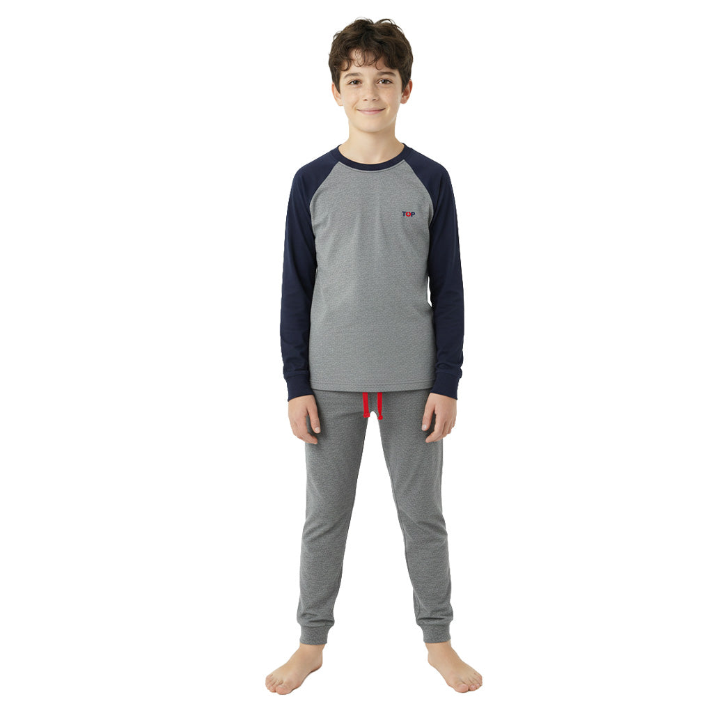 Pijama Largo Niño Invierno Algodón C1