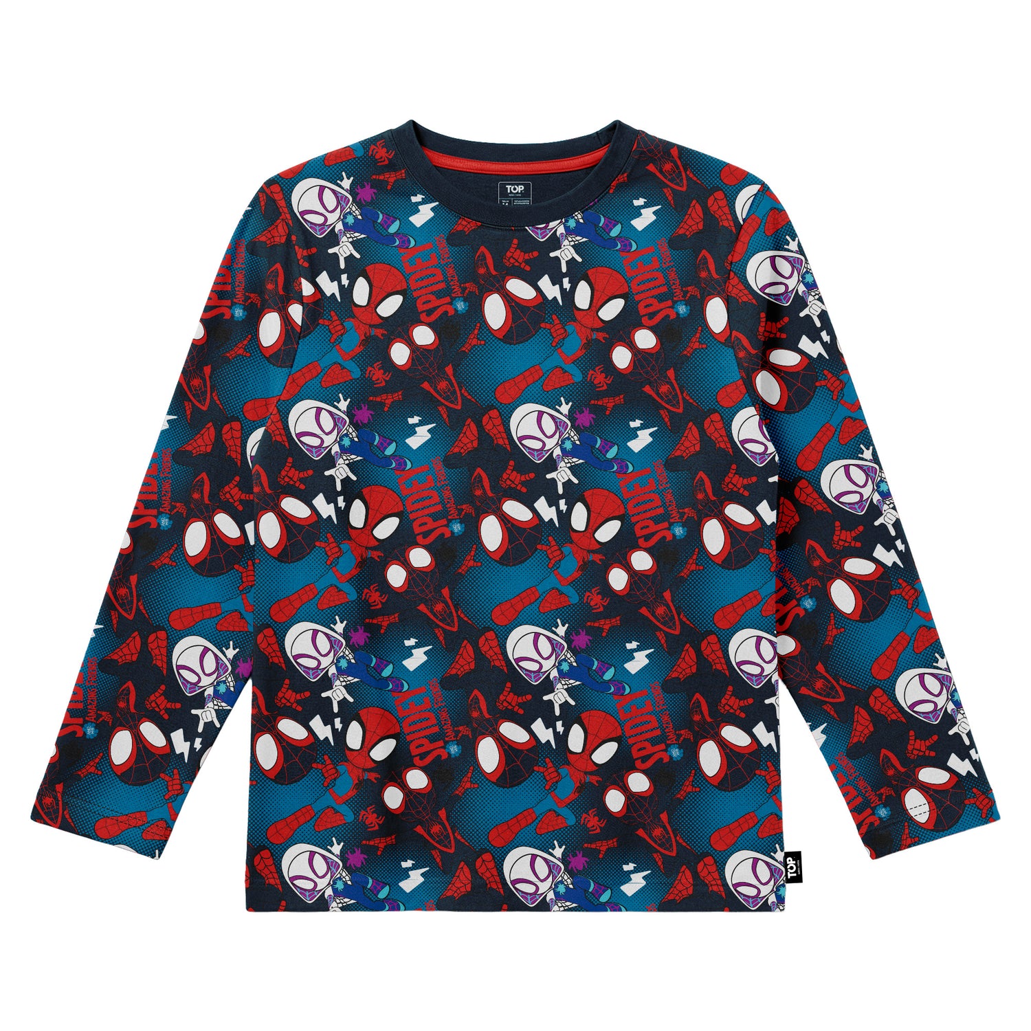 Pijama Largo Invierno Niño Algodón Marvel C1