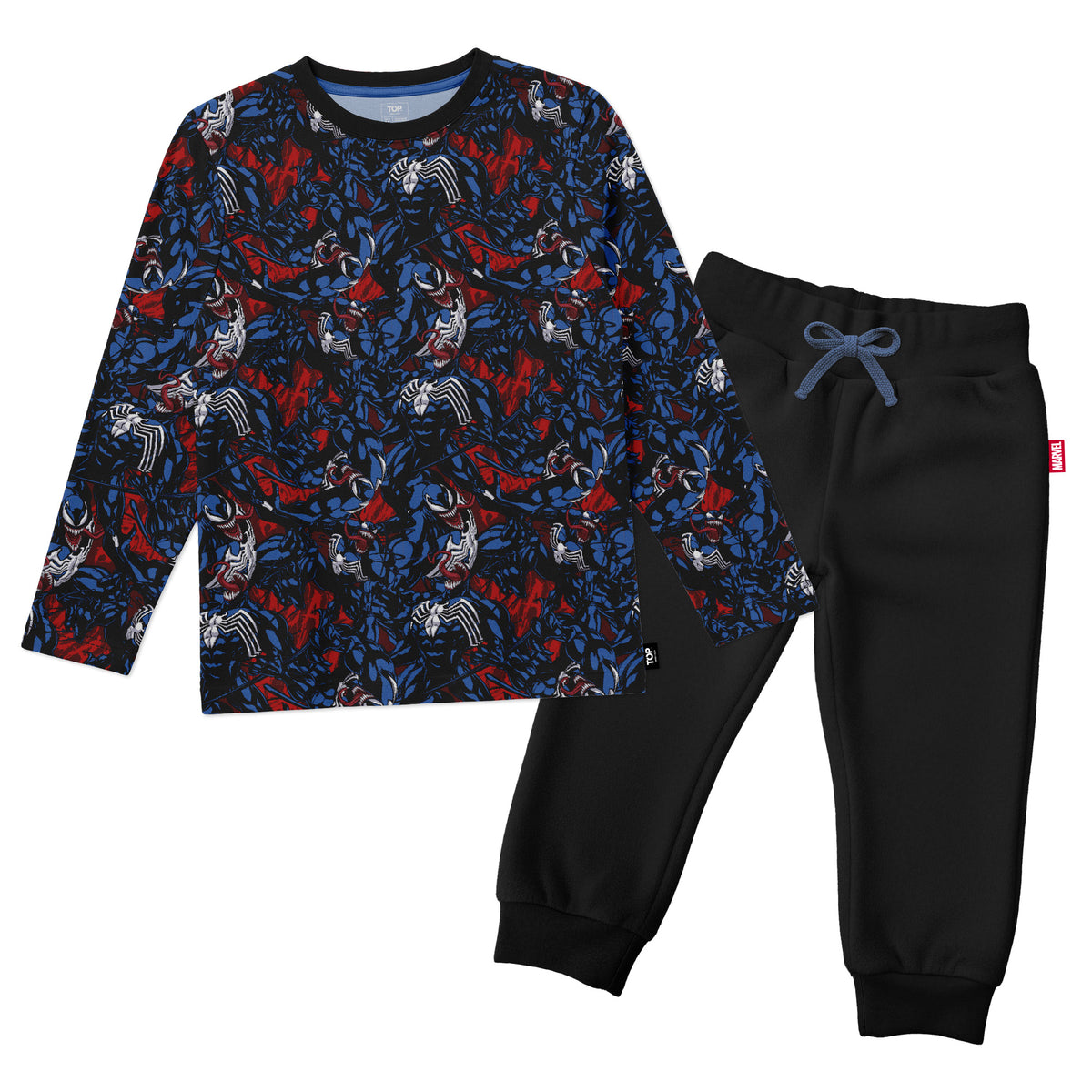 Pijama Largo Invierno Niño Algodón Marvel C3