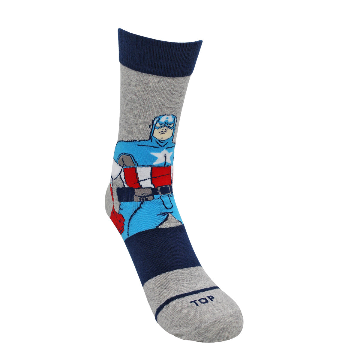 Calcetines Largos Niño Algodón Marvel Capitán América Pack 2