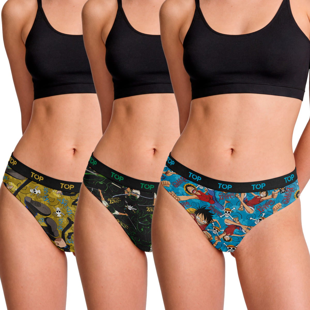 Calzón Bikini Algodón Pack 3 One Piece C1