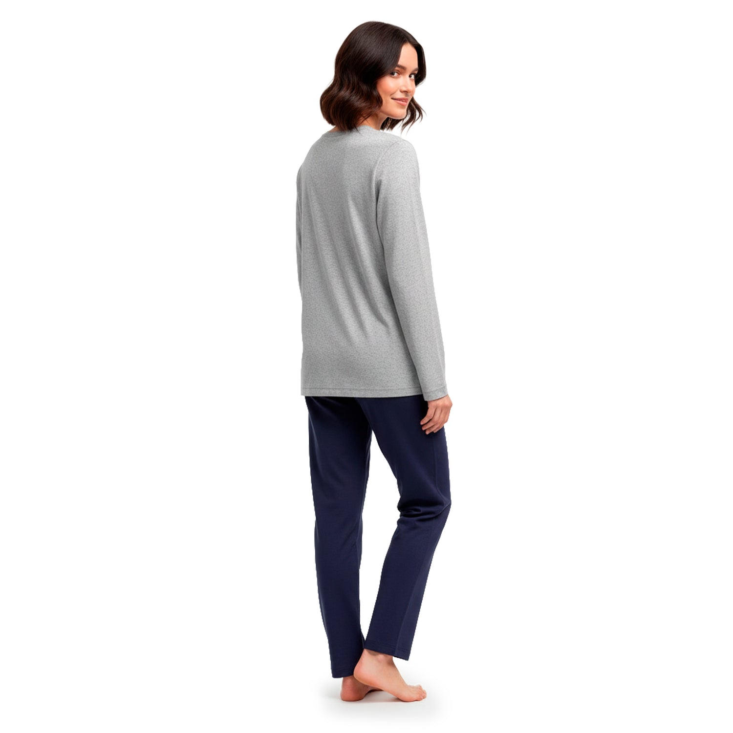 Pijama Invierno Mujer Algodón C3