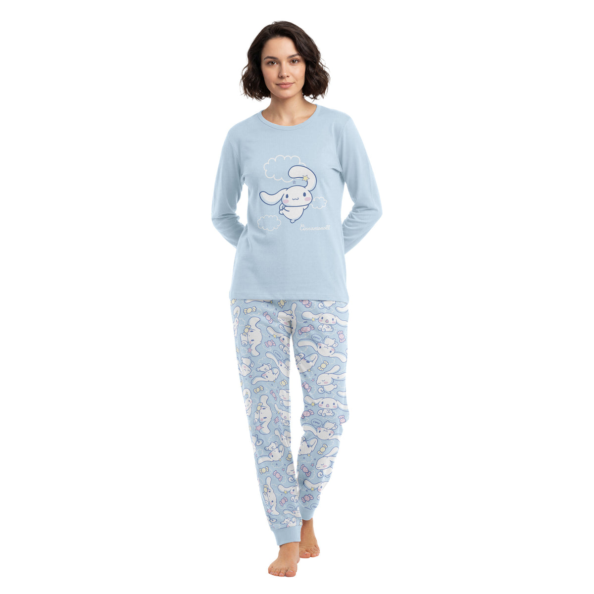 Pijama Largo Algodón Mujer Invierno Cinnamoroll C4