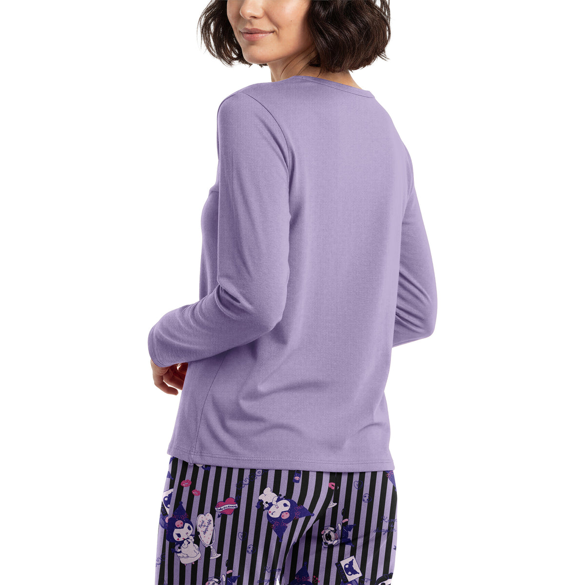 Pijama Largo Algodón Mujer Invierno Kuromi C5