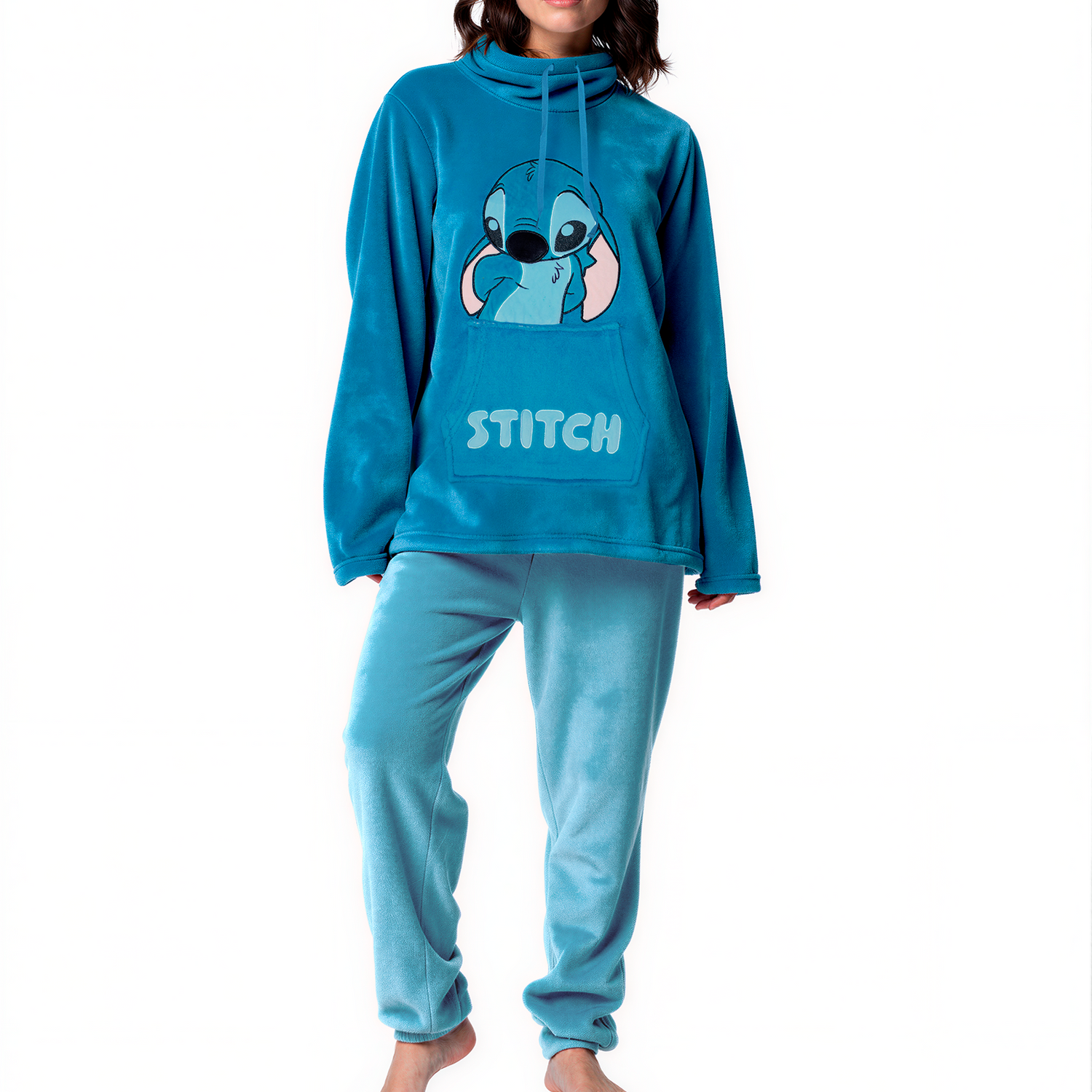 Pijama Invierno Mujer Micropolar Stitch C1