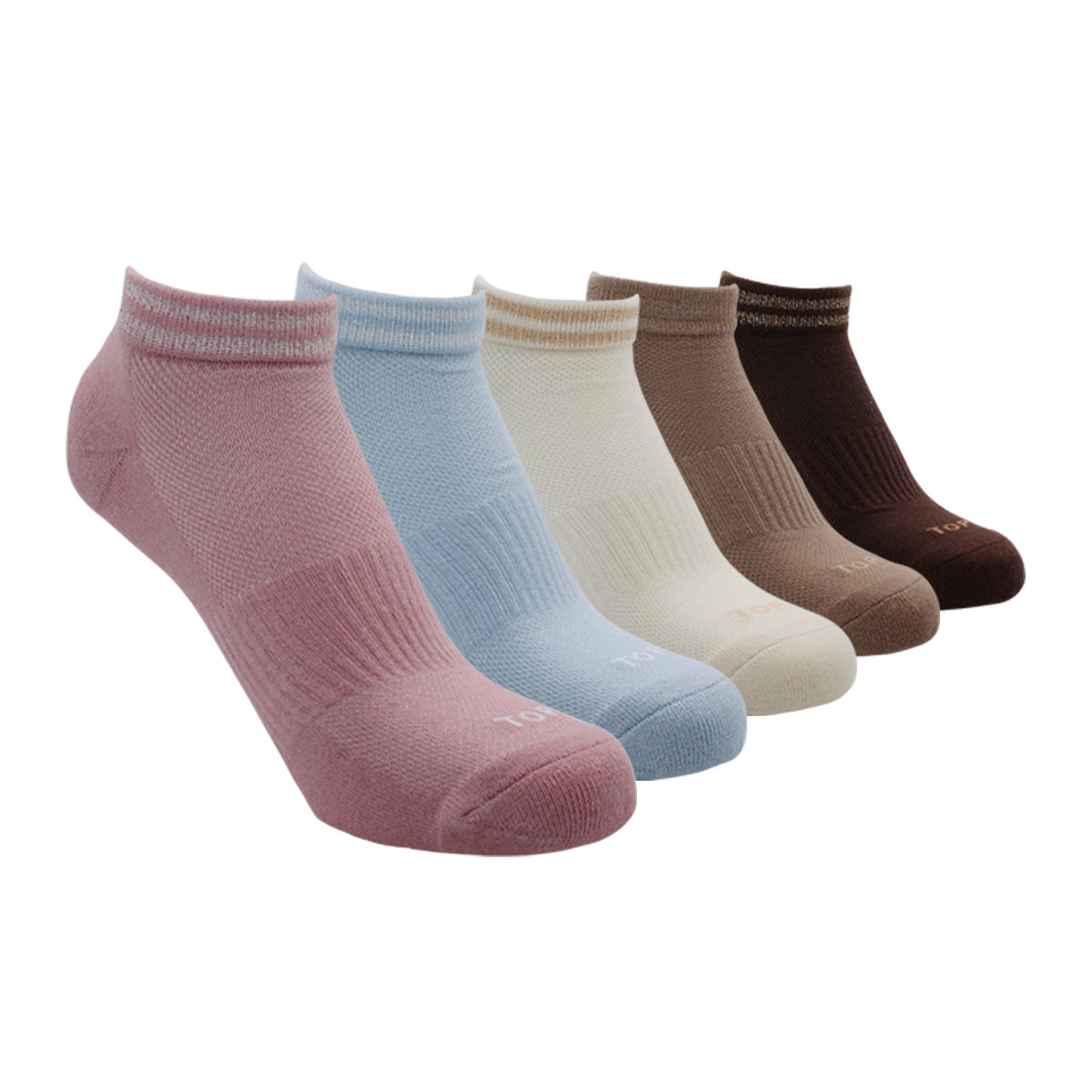 Calcetines Deportivos Tobilleros Mujer Pack 5 Con Lurex C2
