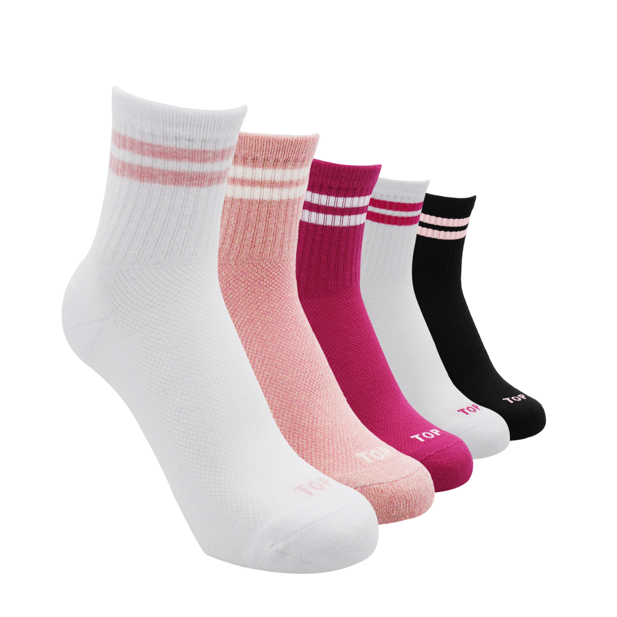 Calcetines Mujer Deportivos Media Caña Pack 5 C3