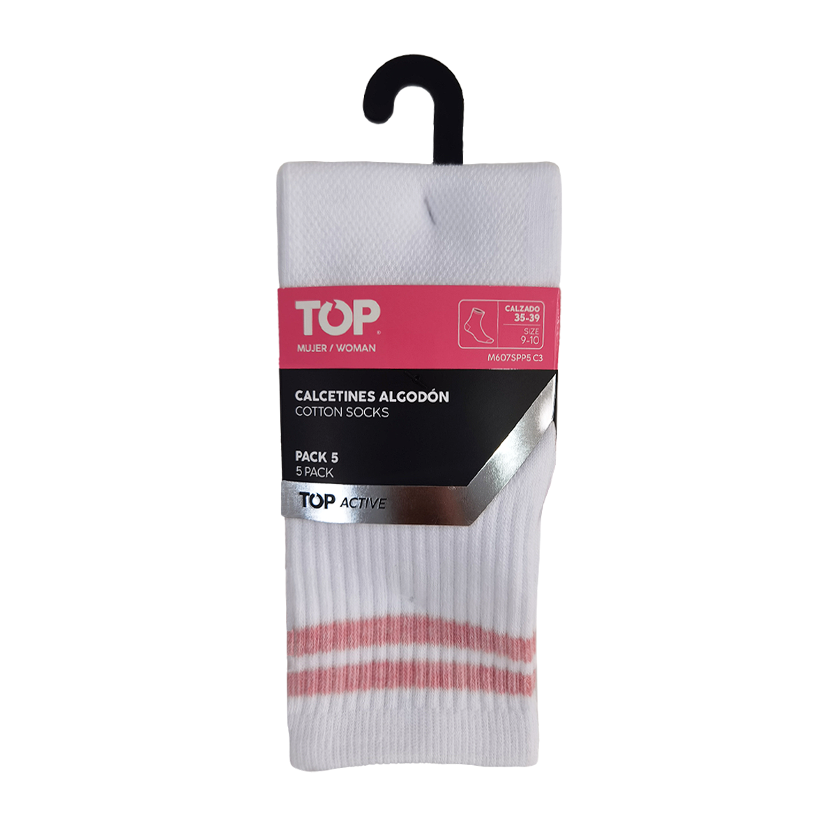 Calcetines Mujer Deportivos Media Caña Pack 5 C3