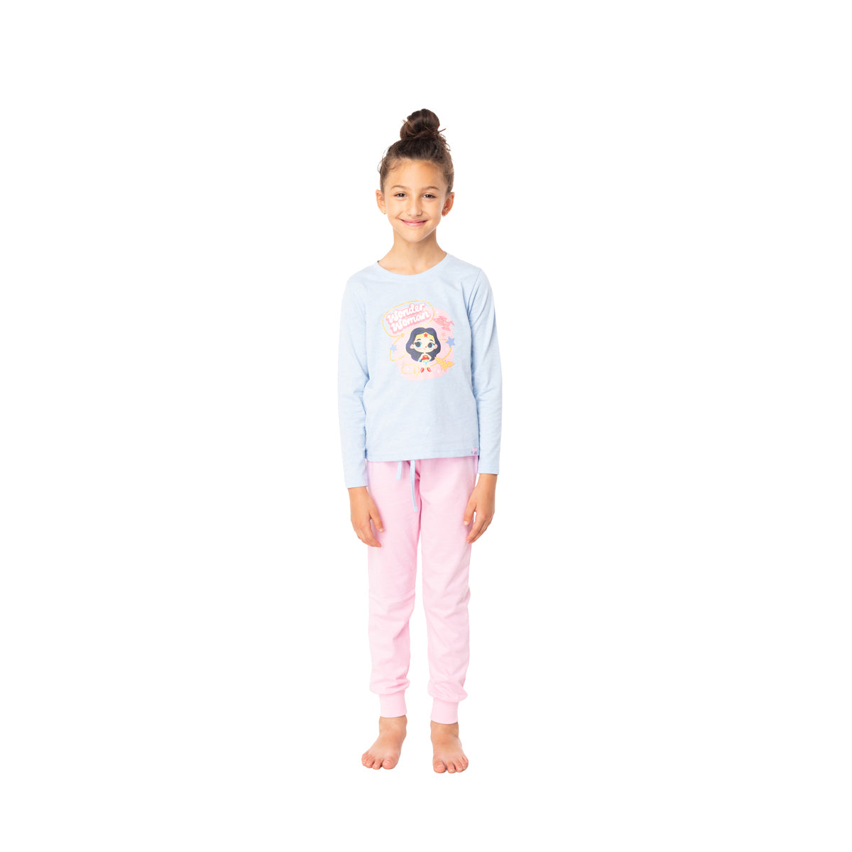 Pijama Largo Niña Algodón Invierno DC C1