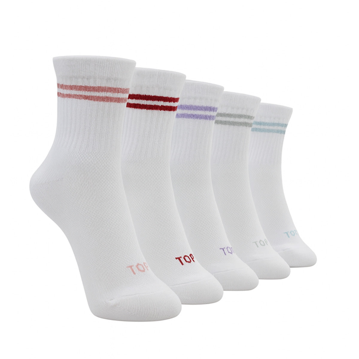 Calcetines Niña Deportivos Largos Pack 5 Con Lurex C1